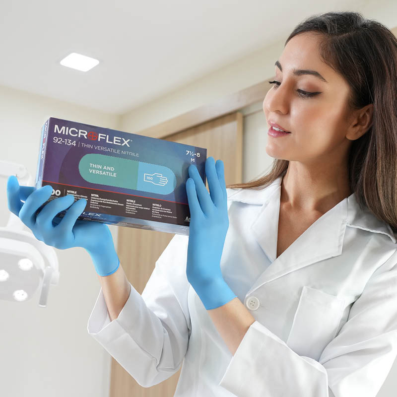 Ansell Microflex Versatility Nitrile Medical Gloves